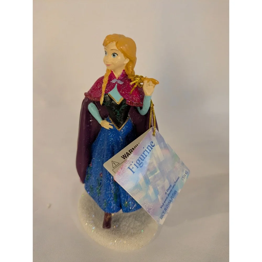 Disney‎ Frozen Anna Glitter Figurine Kcare 17514 KG Magenta Blue Ornament Style